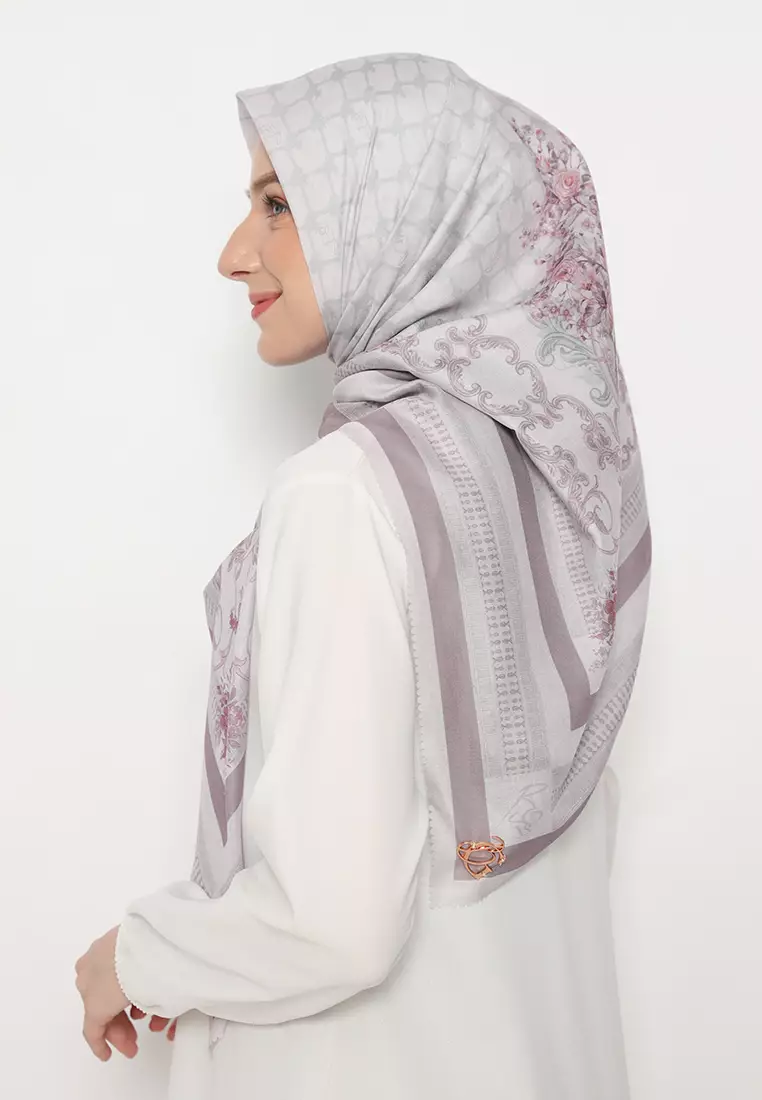 Sofia Classic Voal Scarf in Nude Purple By Brilliant Girl Warna NUDEPURPLE