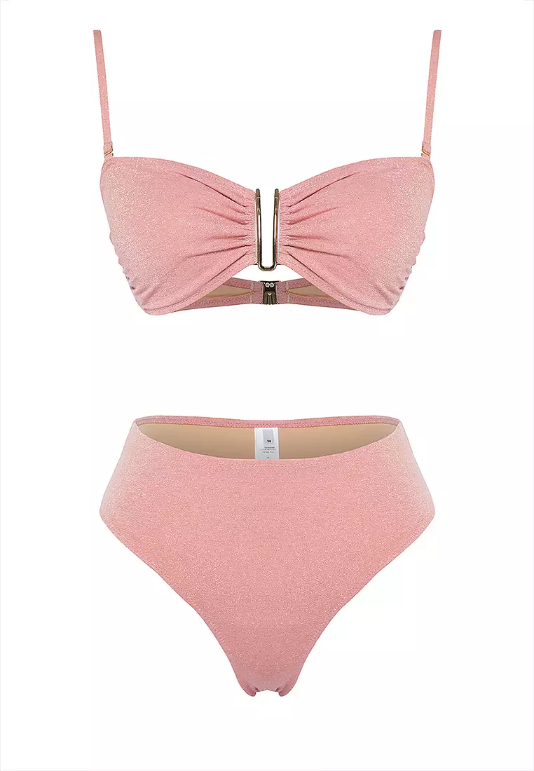 Accessory Glitter Brazilian Bikini Set