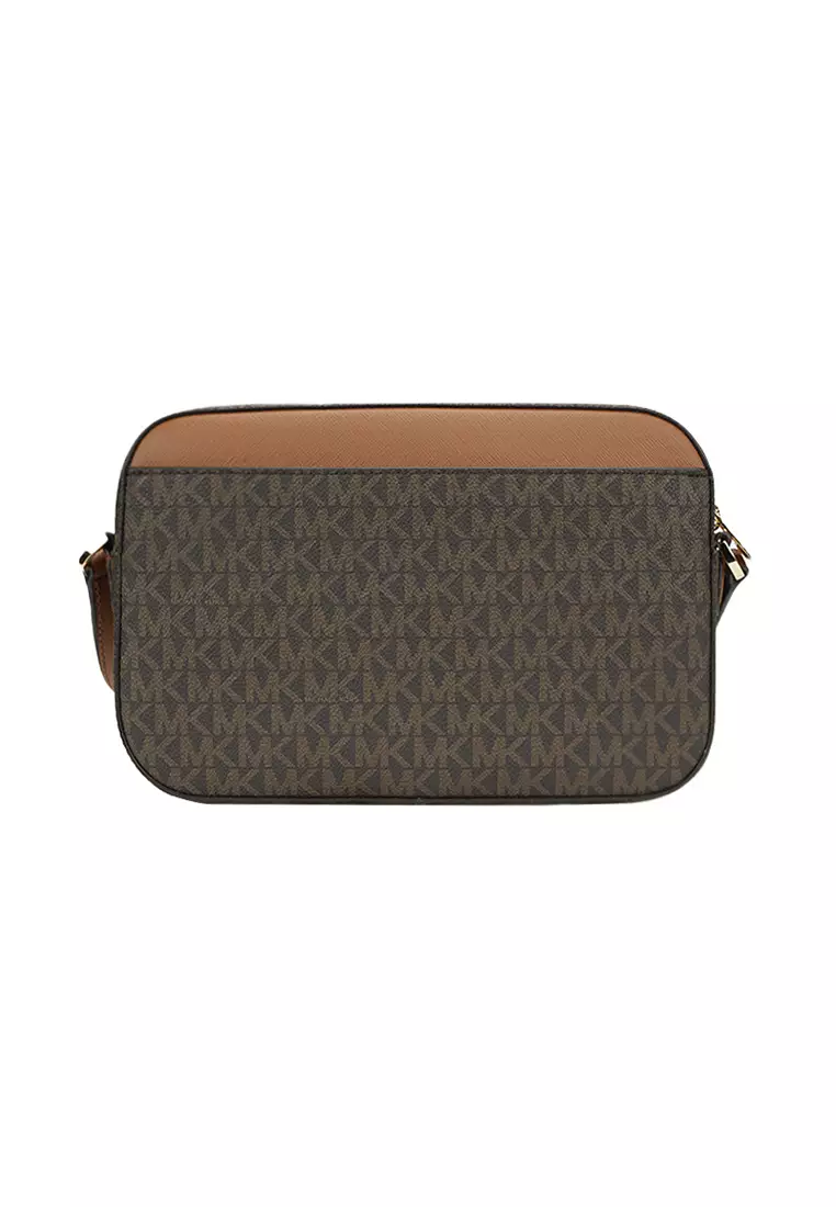 Jet Set Large Logo Crossbody Bag In Brown 35S1GTTC9B