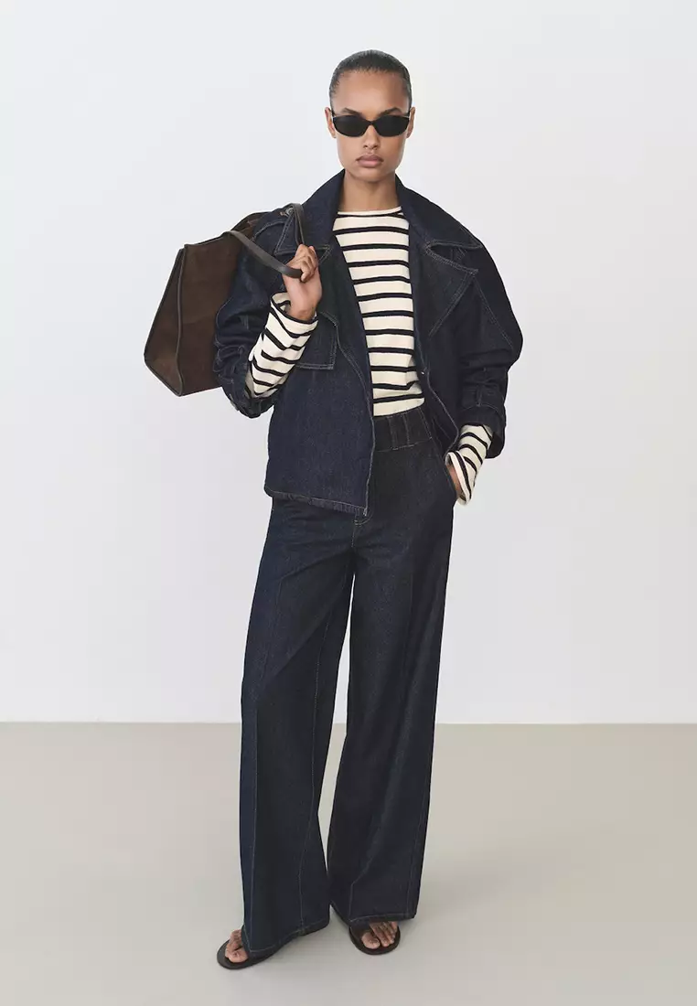 Jual Mango Striped Round-Neck Sweatshirt Original 2025 | ZALORA Indonesia