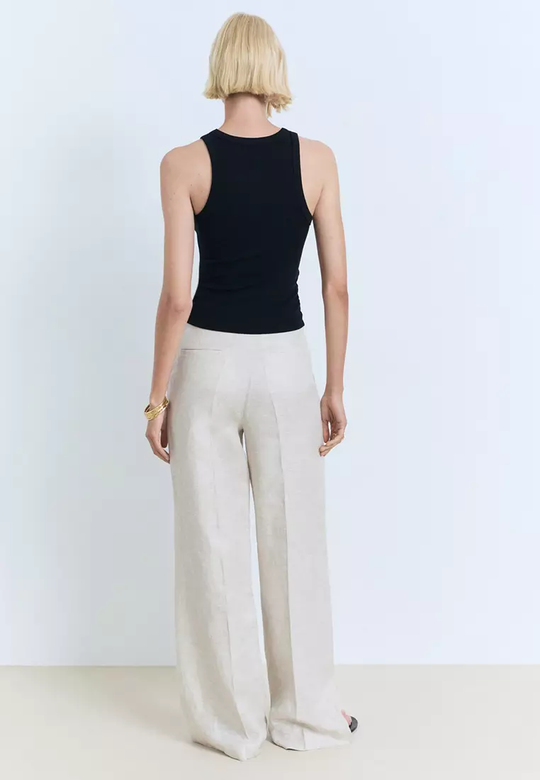 Ribbed Cotton-Blend Top