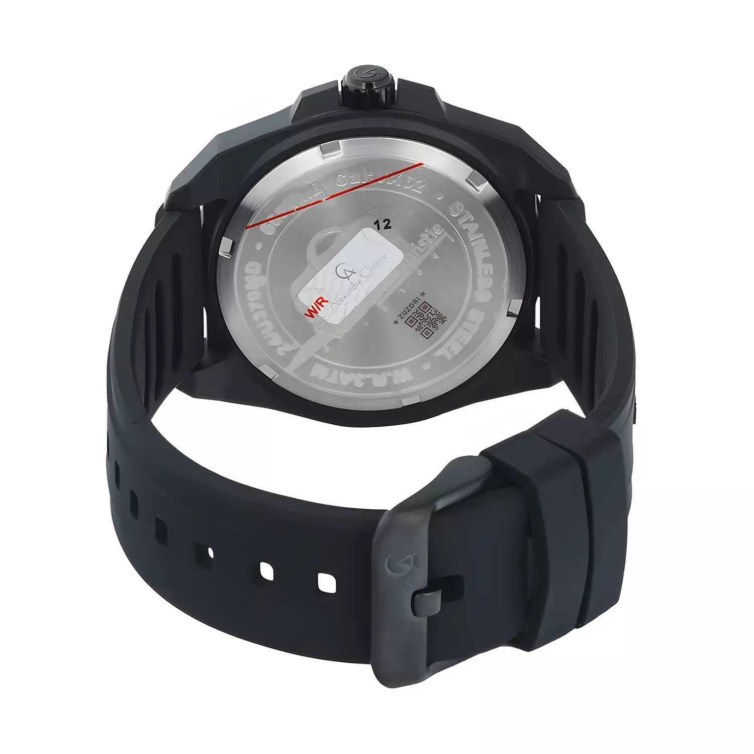 Jam Tangan Analog Pria - IP Black - Rubber Strap - 6684 MDRIPBA