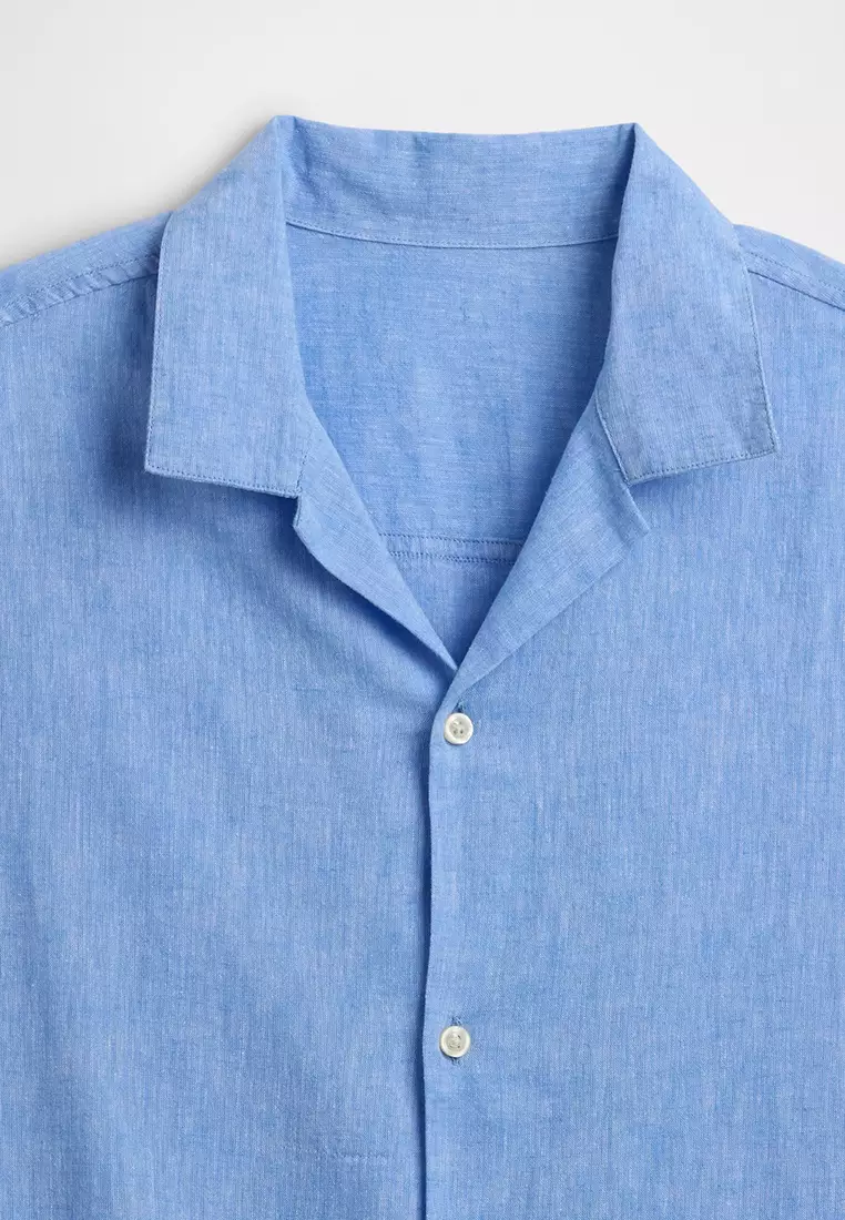 Standard Fit Linen-Blend Vacay Shirt