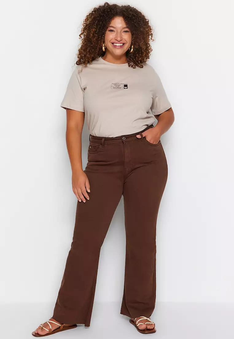 Cut-Out Spanish Fit Denim Jeans