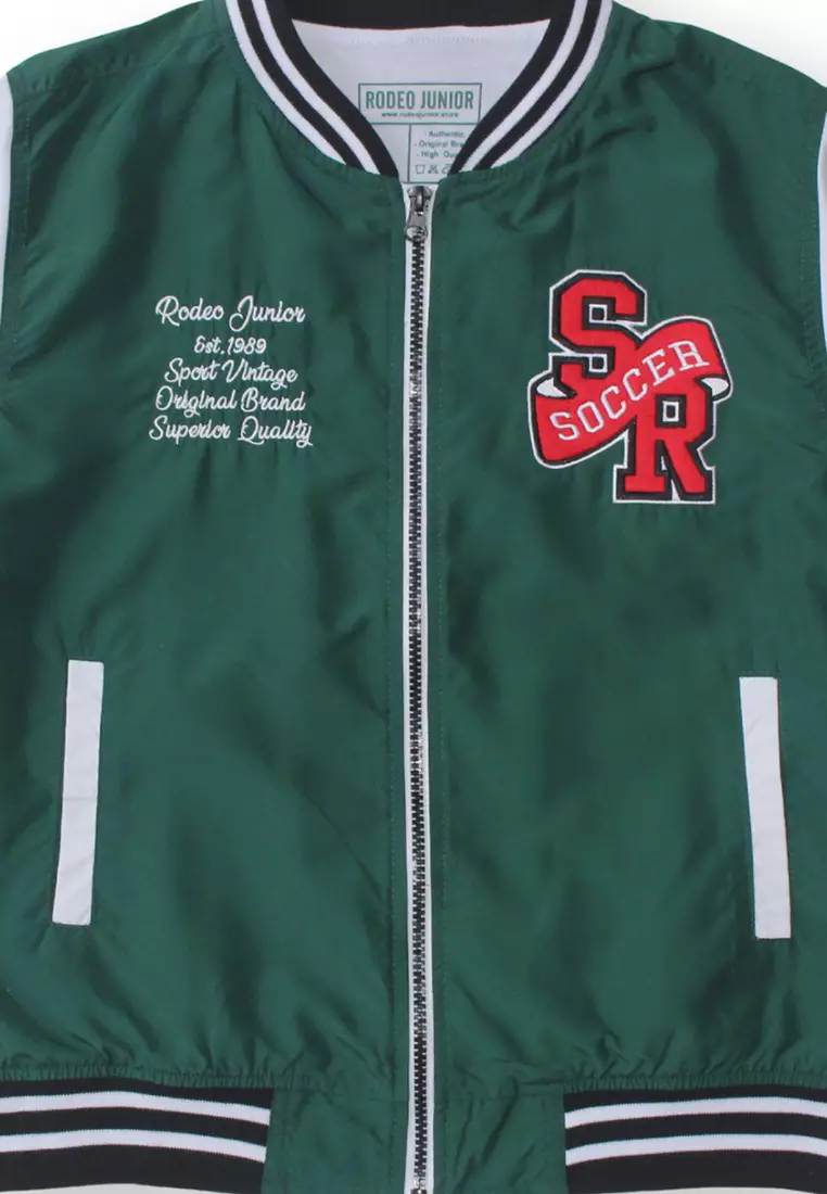 Jaket Bomber Anak Laki Hijau/ Boys Jacket Bomber Green/ Rj The Adventure