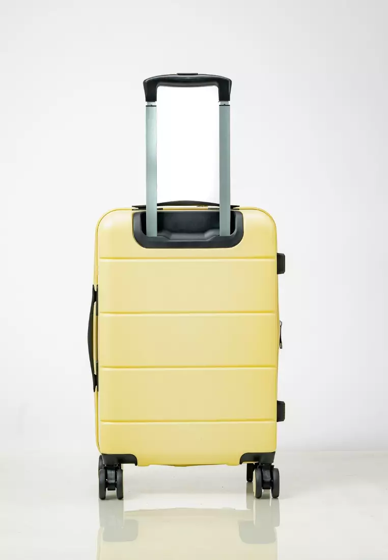 Alpha 20" Small Hard Case Luggage in Butter