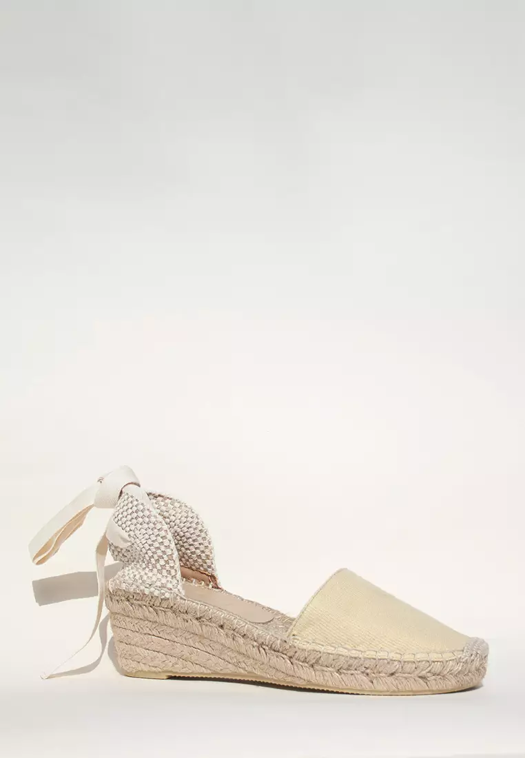 Discount on Espadril  shoes - SKU: Cala Wedges Pistachio Light