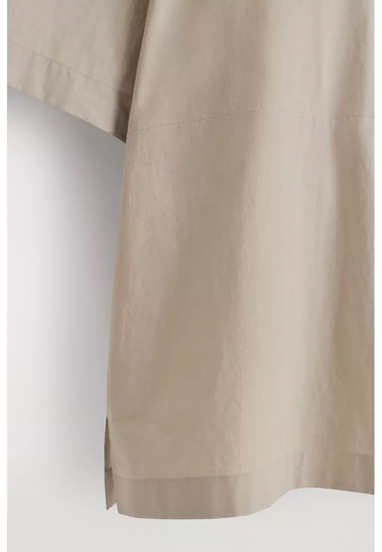 POPOVER COTTON-POPLIN SHIRT