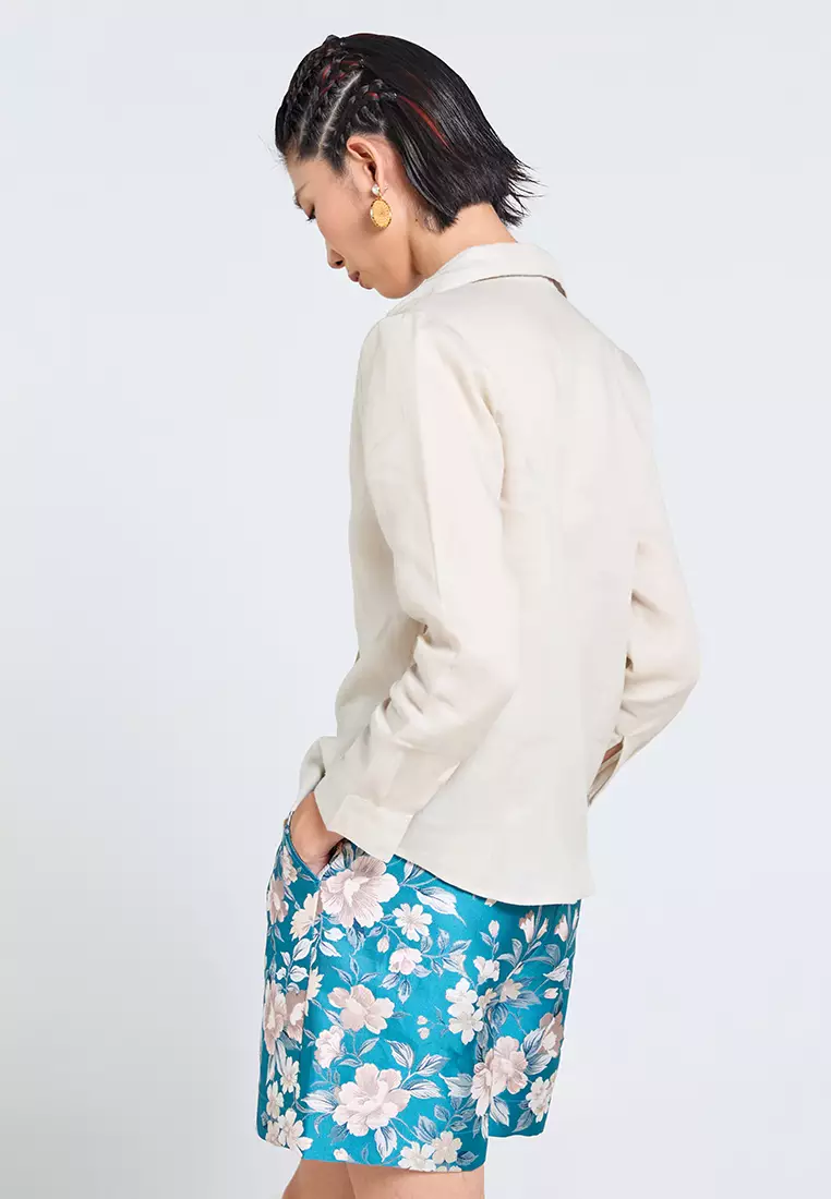 Basic Long-Sleeve Linen Shirt