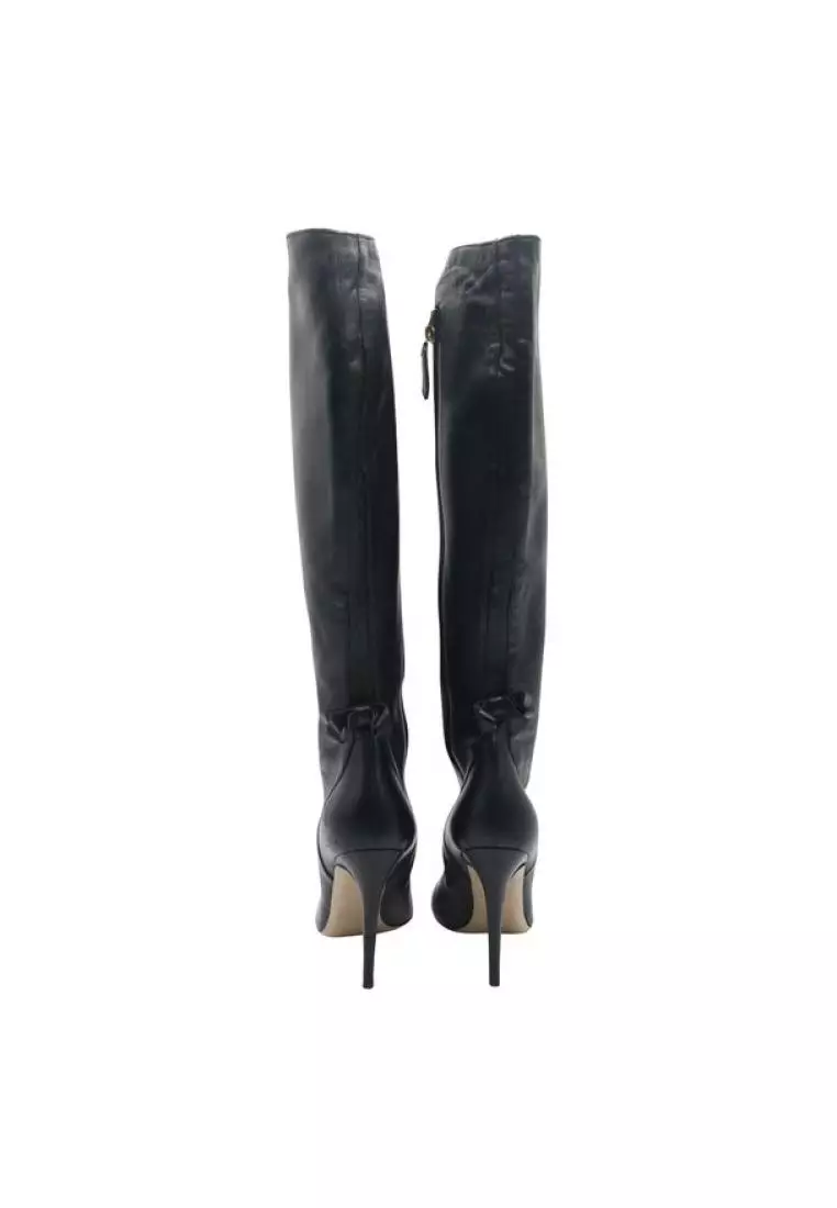 Valentino Pre Loved VALENTINO Knee Length Bow Leather Boots 2024