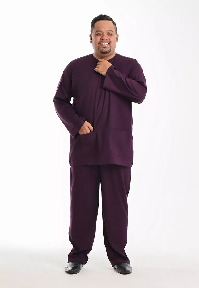 Alain Delon Baju Melayu Teluk Belanga Dewasa - 19026003-29DarkPurple