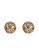 GUESS yellow and gold 4G Logo Stud Crystal Earrings F94D3ACAE6F467GS_1