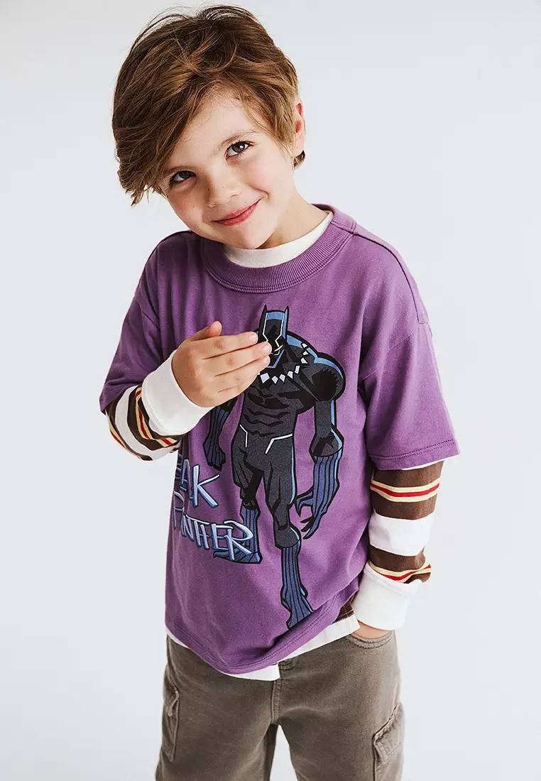 Licensed Drop Shoulder Short Sleeves Tee