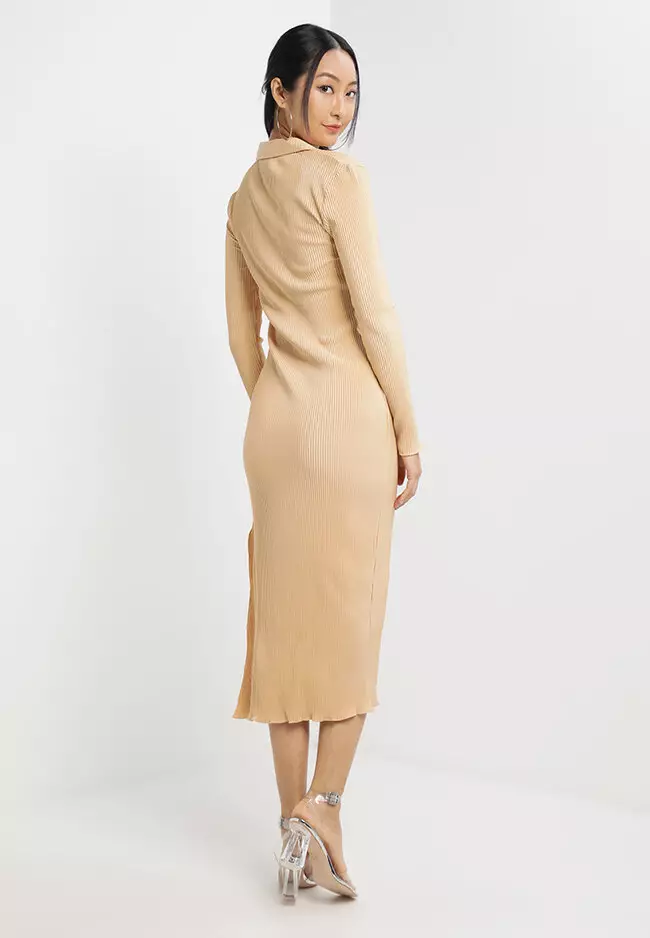 Buy TOPSHOP Topshop Sleeveless Jersey Ribbed Midi 2024 Online