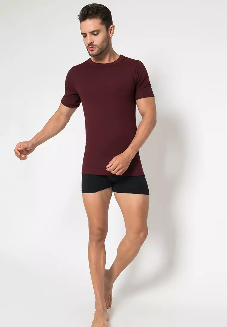 LGS - T-SHIRT Oblong - Merah - RoundNeck - LETS.003.333.MR.7C