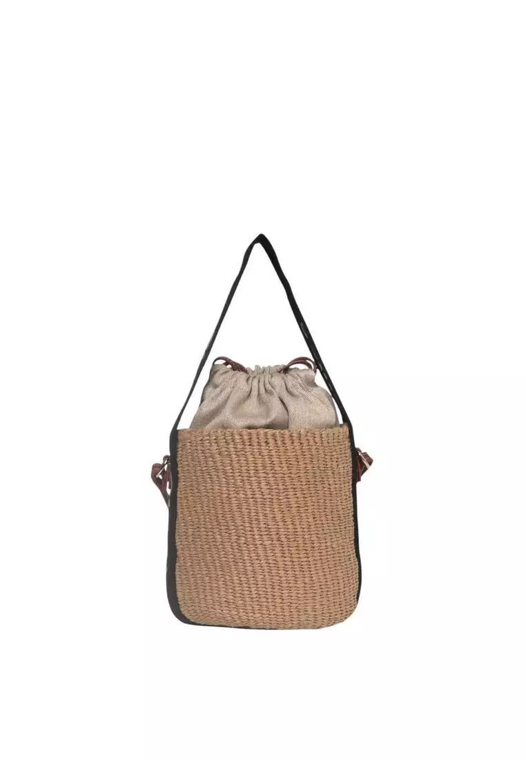 Small Woody Basket Bucket Bag/crossbody Bag