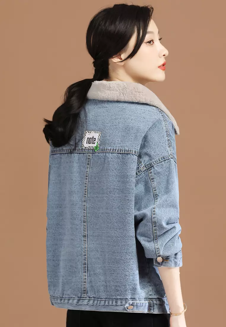 Warm on sale jeans jacket