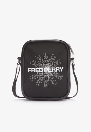 FRED PERRY black Fred Perry L3255 Graphic Print Mini Side Bag (Black) 9E58EACB8BCA95GS_1
