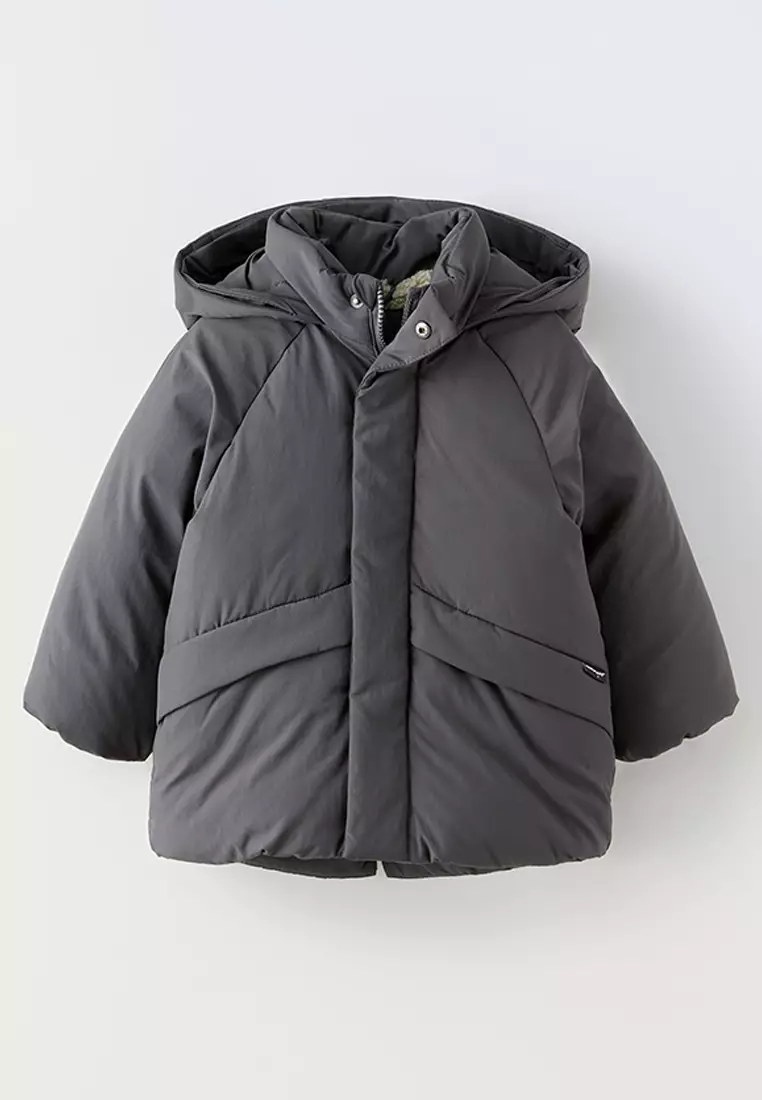 Jaket Zara Light Puffer Jacket Down Jacket Zara Water Resistant