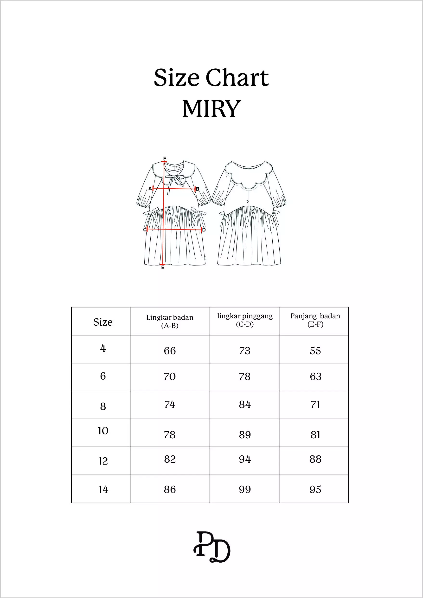 Pito Dito Girl Miry Dress Pendek Anak Coklat Motif Bunga