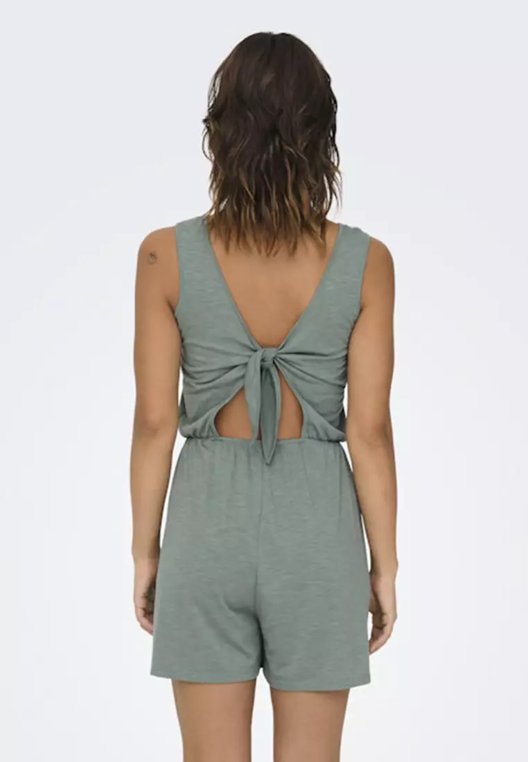 Dora Dodo Sleeveless Tie Back Playsuit