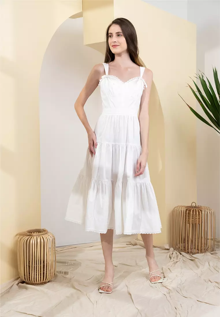 White dress zalora discount