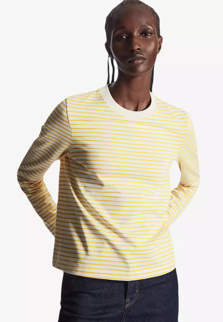 Buy COS Slim Heavyweight Long Sleeved T Shirt 2024 Online ZALORA