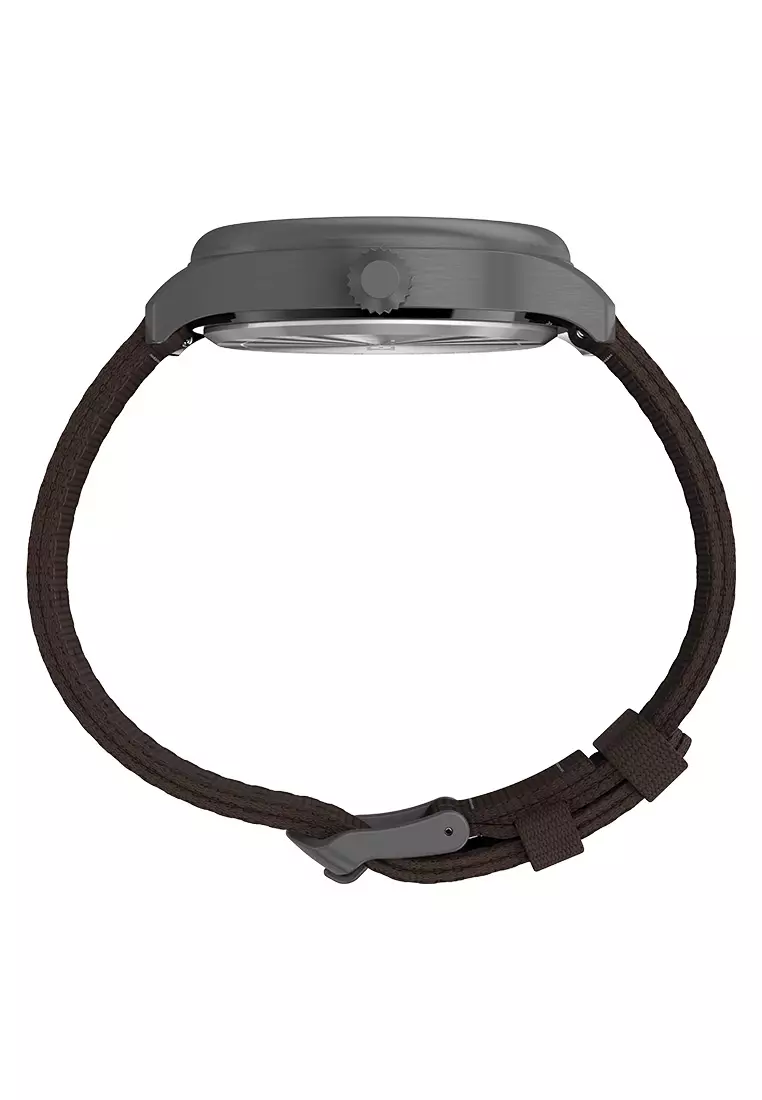 Timex Expedition Brown Fabric Analog Quartz Watch For Men TW4B30900JQ