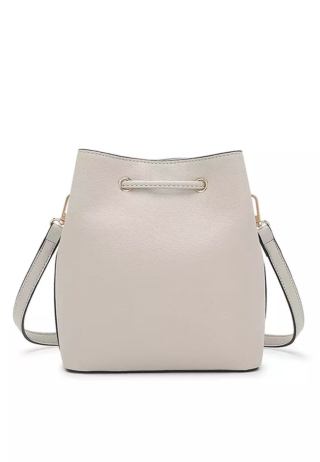 Women's Bucket Bag / Shoulder Bag / Sling Bag / Crossbody Bag - White