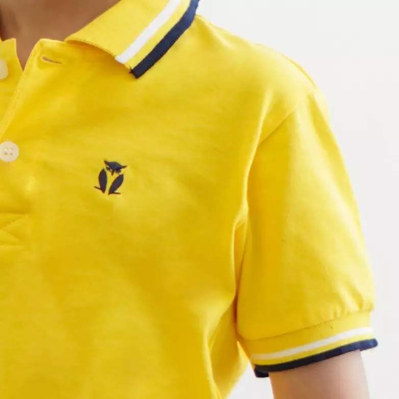 Matsuda baju kaos polo anak laki laki katun umur 2-12 Pierre Yellow