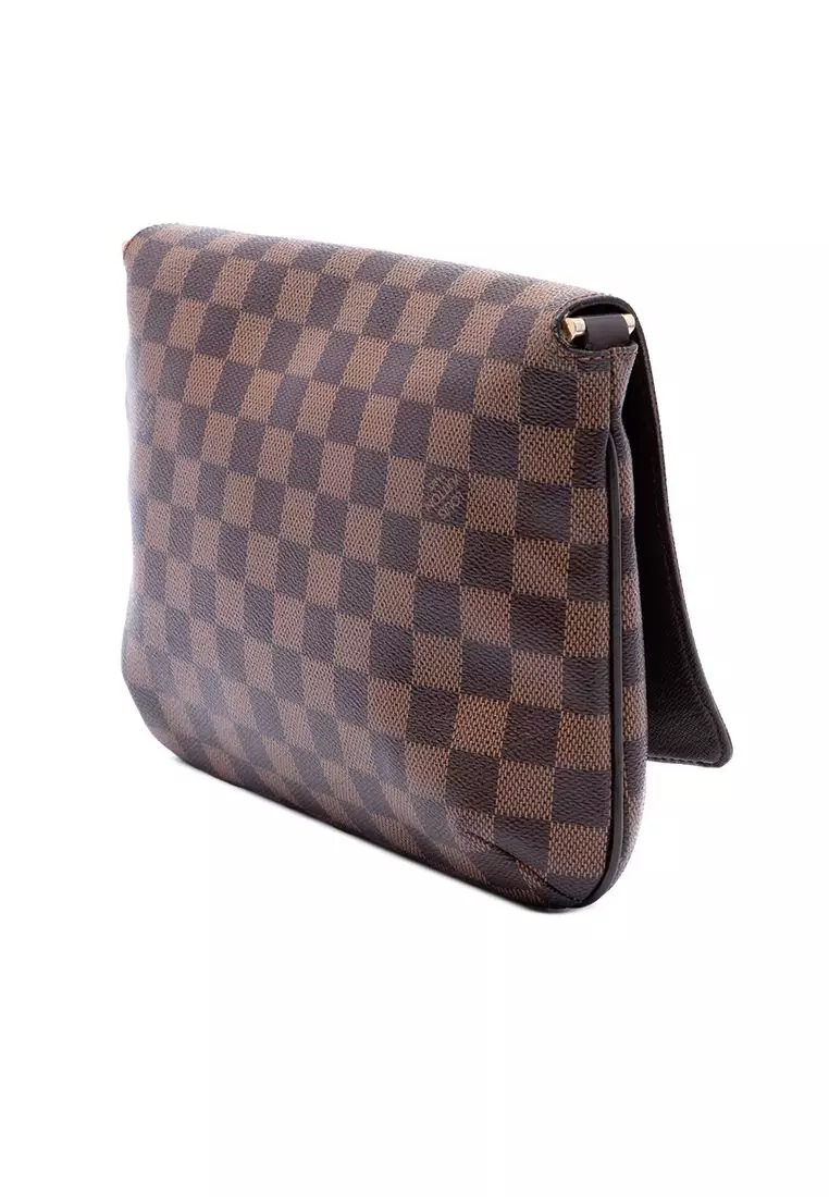 Pre-Loved Louis Vuitton Damier Ebene Musette Tango Long Strap