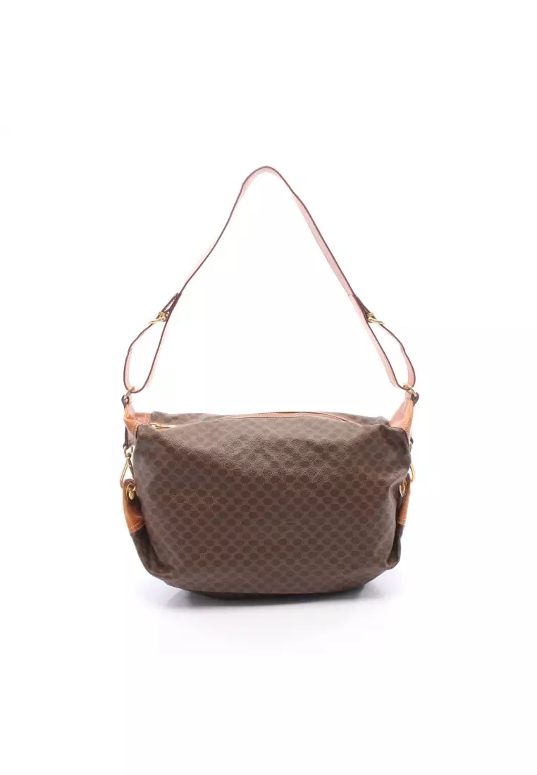 Buy Celine Pre-Loved Celine Macadam Shoulder bag PVC leather Dark