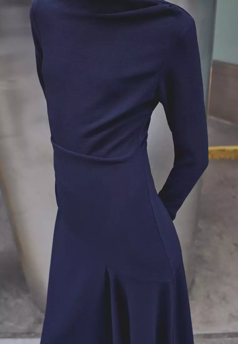 Asymmetrical Pleated Dress