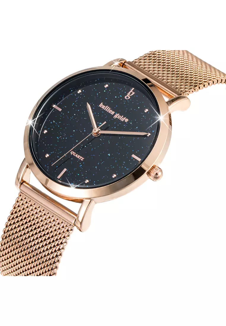Seamless Dial Watch - Rose Gold and Black