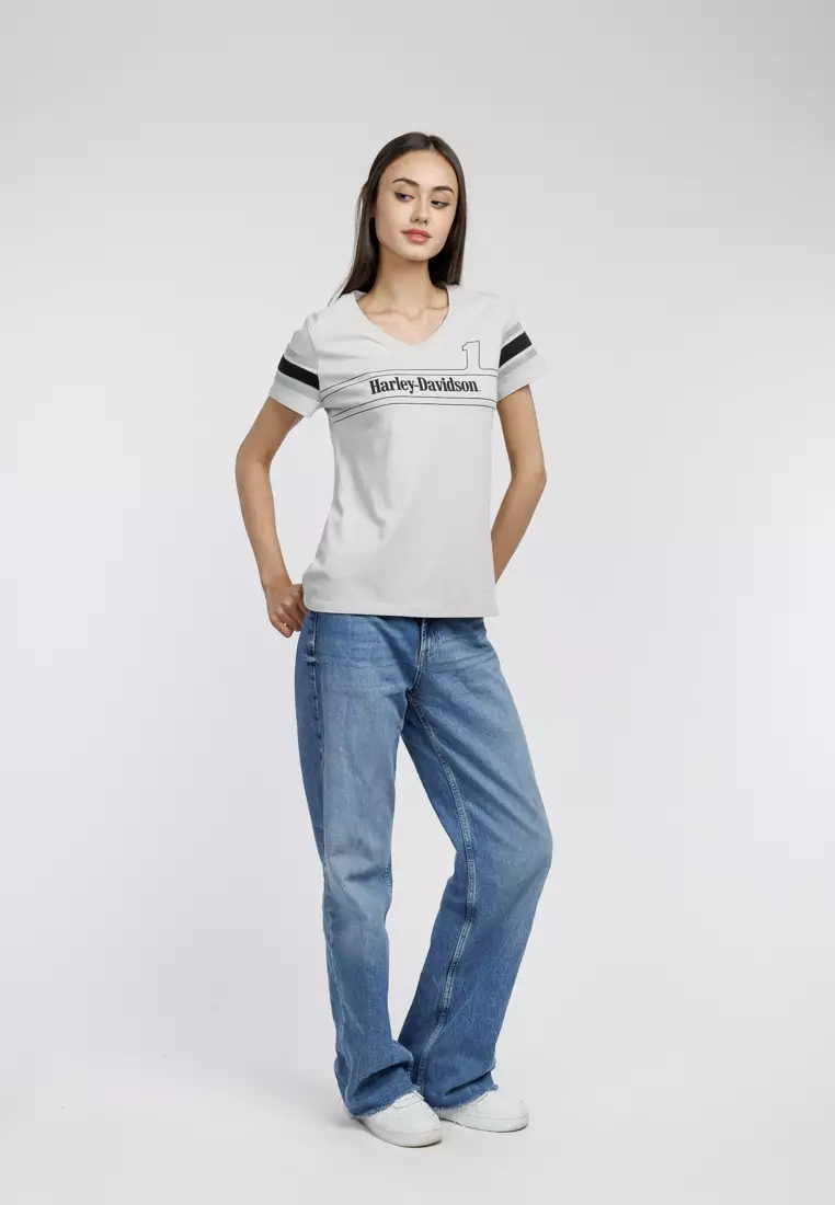 Harley-Davidson #1 Racing Tee with Reflective Stripe