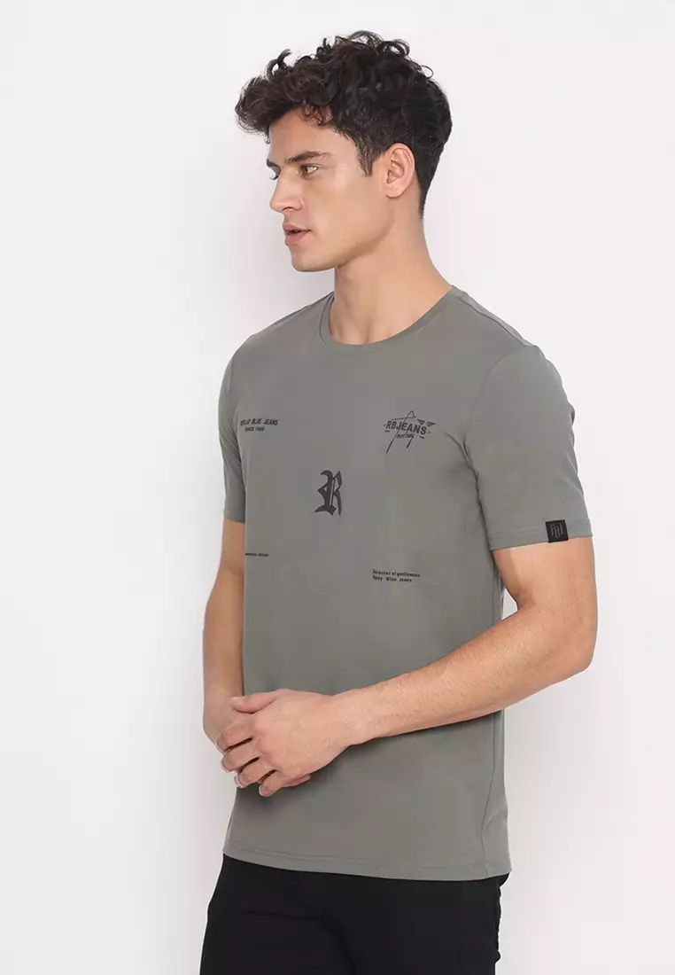 RBJ T-Shirt Cotton Spandex Pria 2562370111