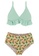 Halo green Ruffle Bikini Swimsuit 17240USD6D2A51GS_1