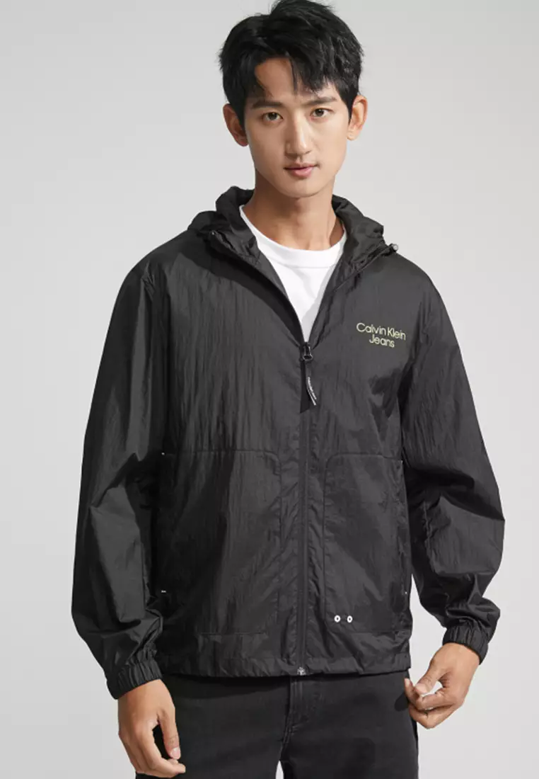 Calvin klein online black windbreaker