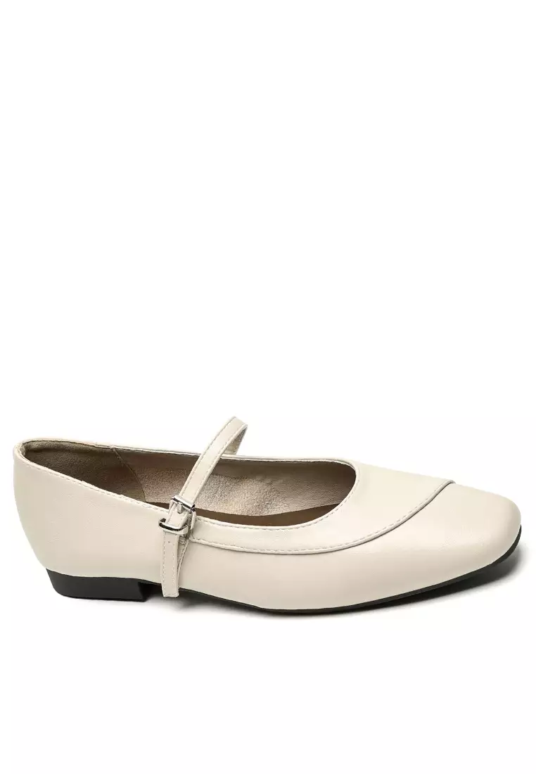 French Style Microfiber Leather Mary Jane Shoes WW821-2