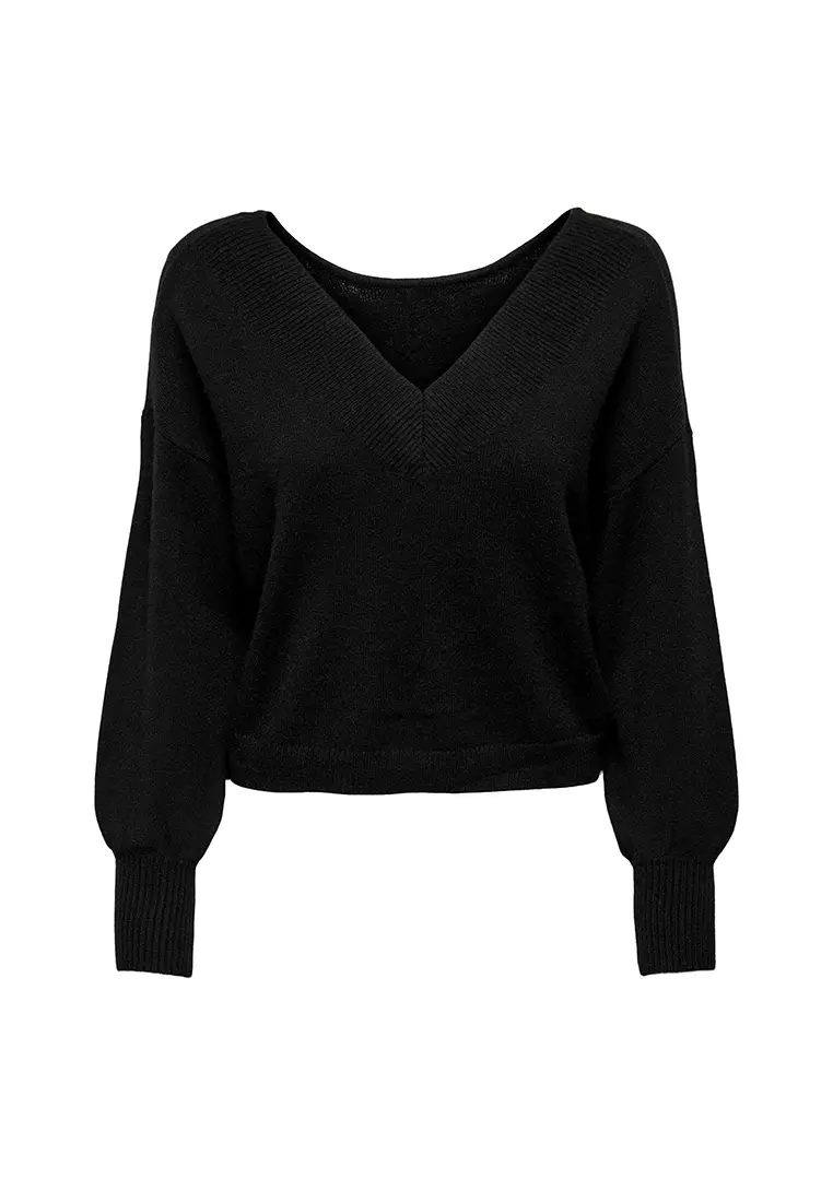 ONLY Ibi Long Sleeves Reversible Knit 2024 | Buy ONLY Online | ZALORA ...