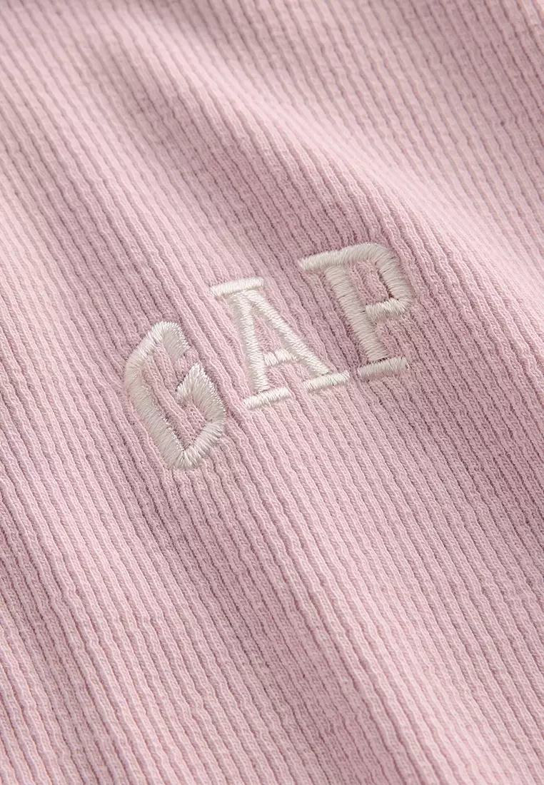 Modern Ribbed Logo T-Shirt