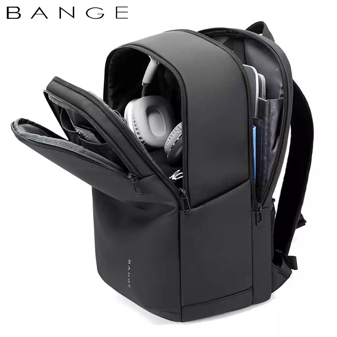 BANGE BG3068 Tas Ransel pria Laptop Kerja Backpack Cowok USB 15.6 Inch- BLACK