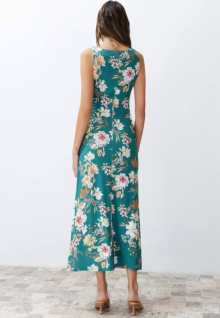 Buy Trendyol Floral Pattern Midi Dress Online ZALORA Malaysia
