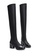 Twenty Eight Shoes black Metallic Block Heel Skinny Over Knee Boot VB199 TW446SH2V3K1HK_2