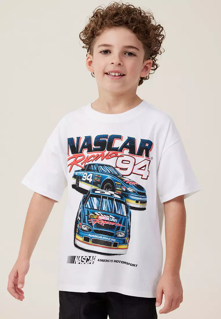 Buy Cotton On Kids Licensed Nascar Drop Shoulder Short Sleeve Tee