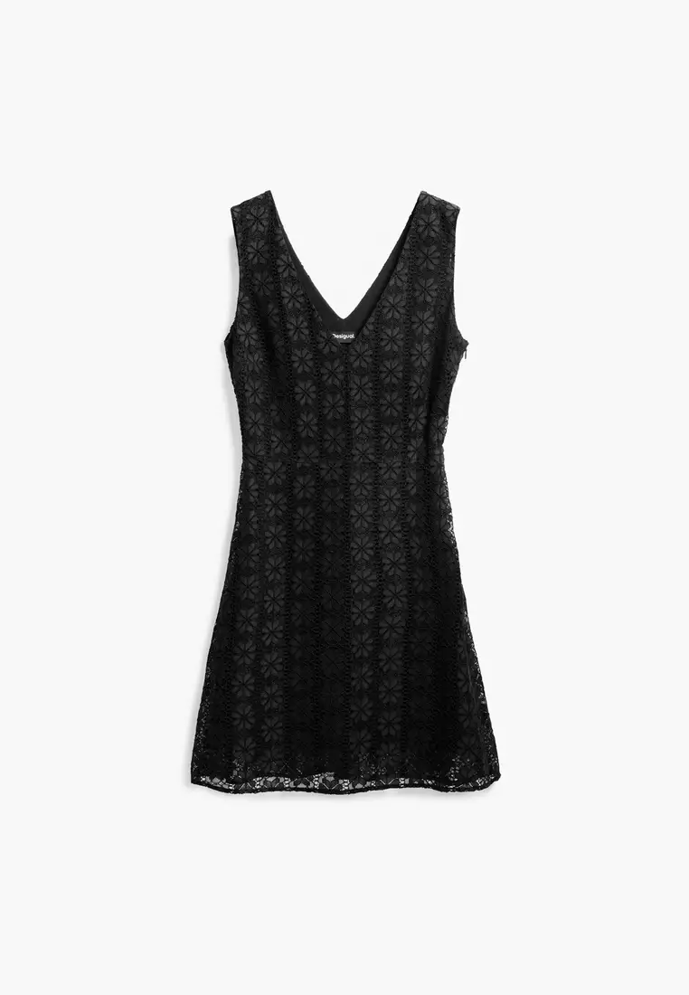 Buy Desigual Sleeveless lace dress 2026 Online | ZALORA