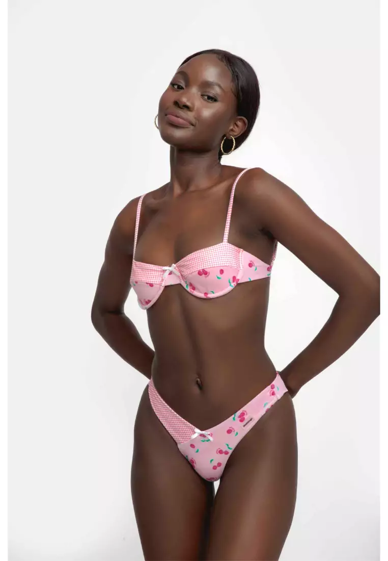 Amber Underwire Top / Cherry Bon Bon