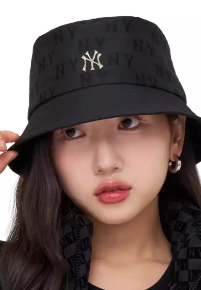 Classic Monogram Embo Jqd Bucket Hat - NY Black
