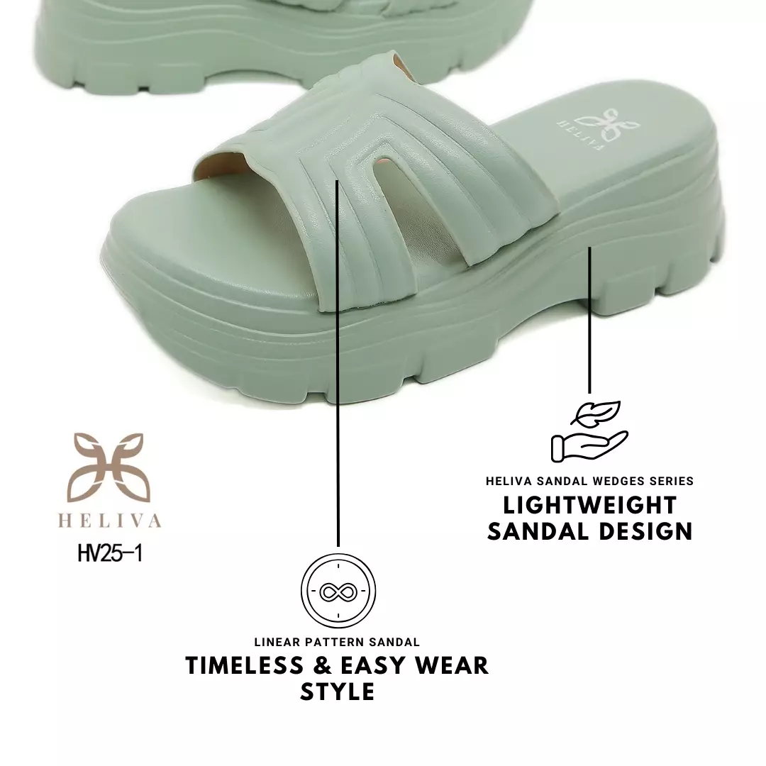 Heliva Zevia Statement Chunky Sandals in Lightweight Jelly Material HV25-1