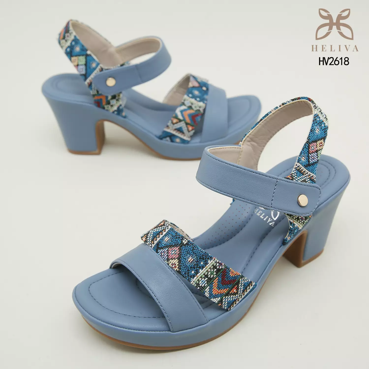 Heliva Mulan Woman Heels Sling Batik